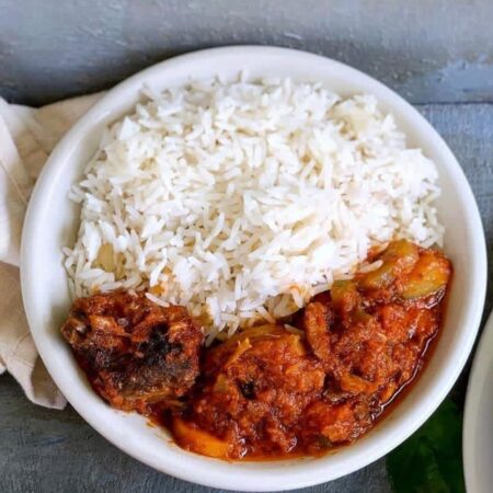 WHITE RICE & BEEF