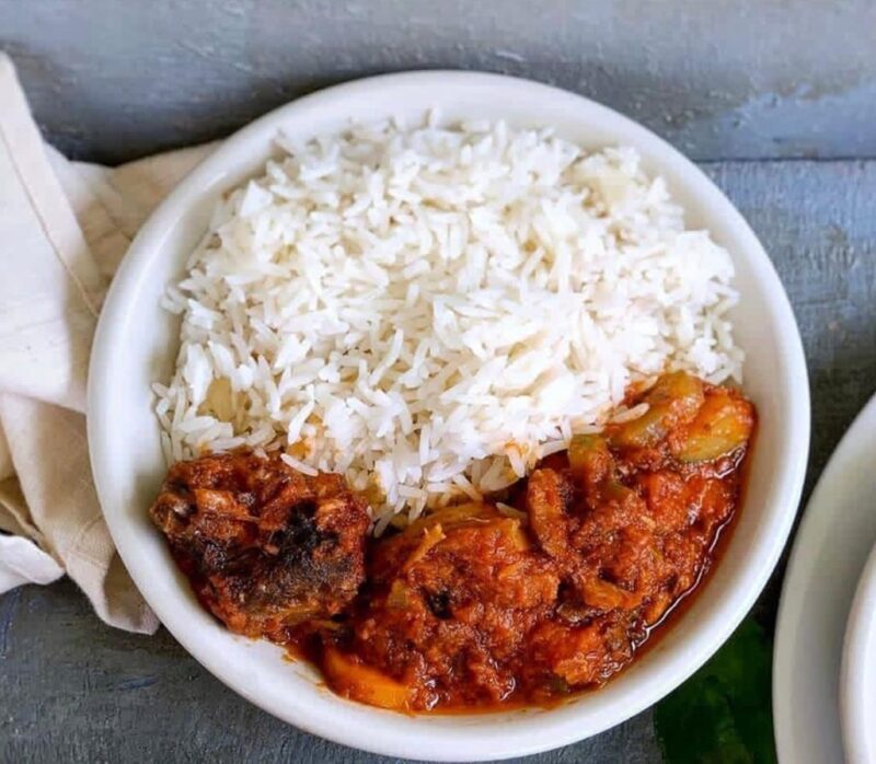 WHITE RICE & BEEF