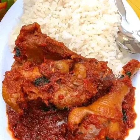WHITE RICE & CHICKEN